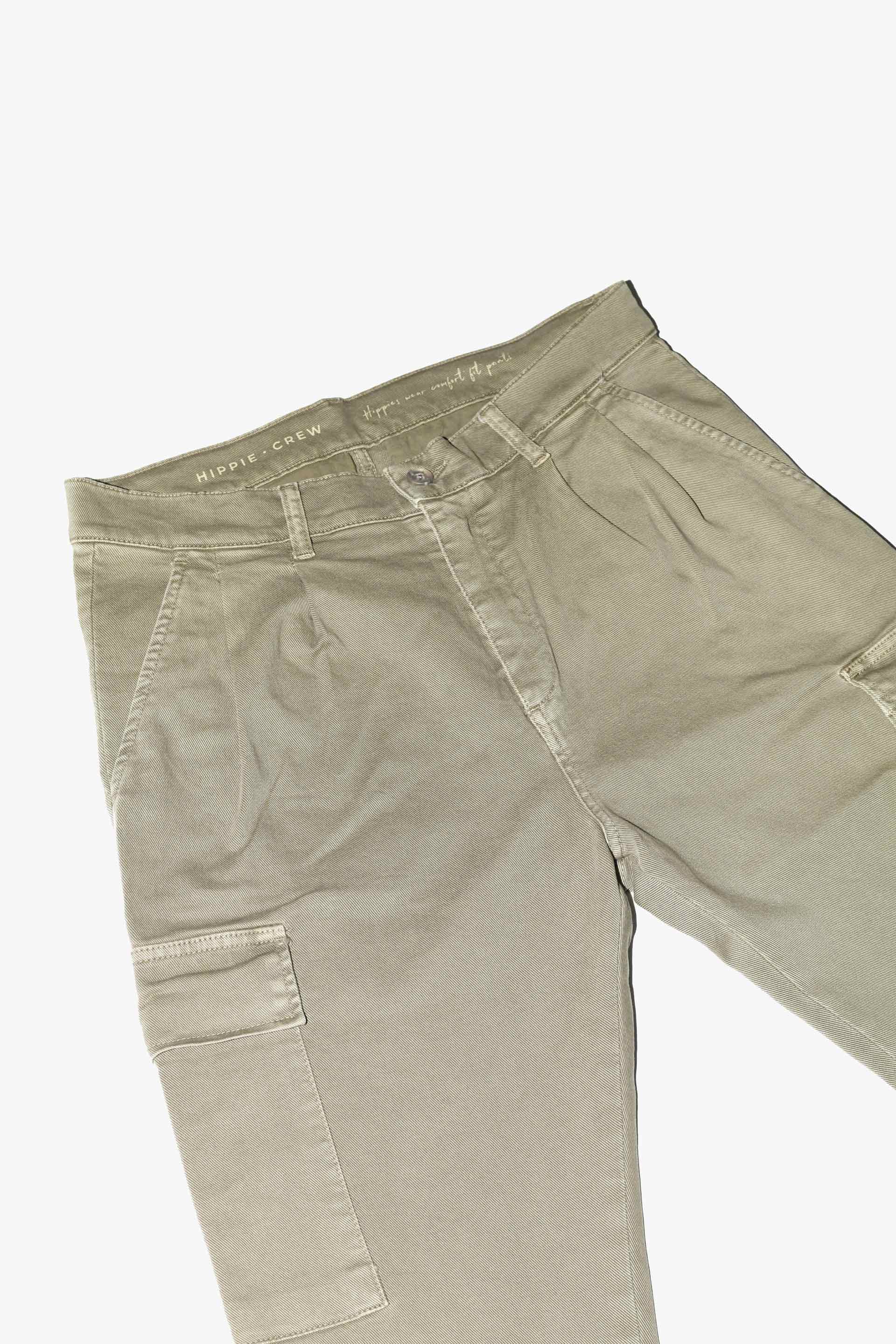Pantalón bolsillos verde Hippie Crew