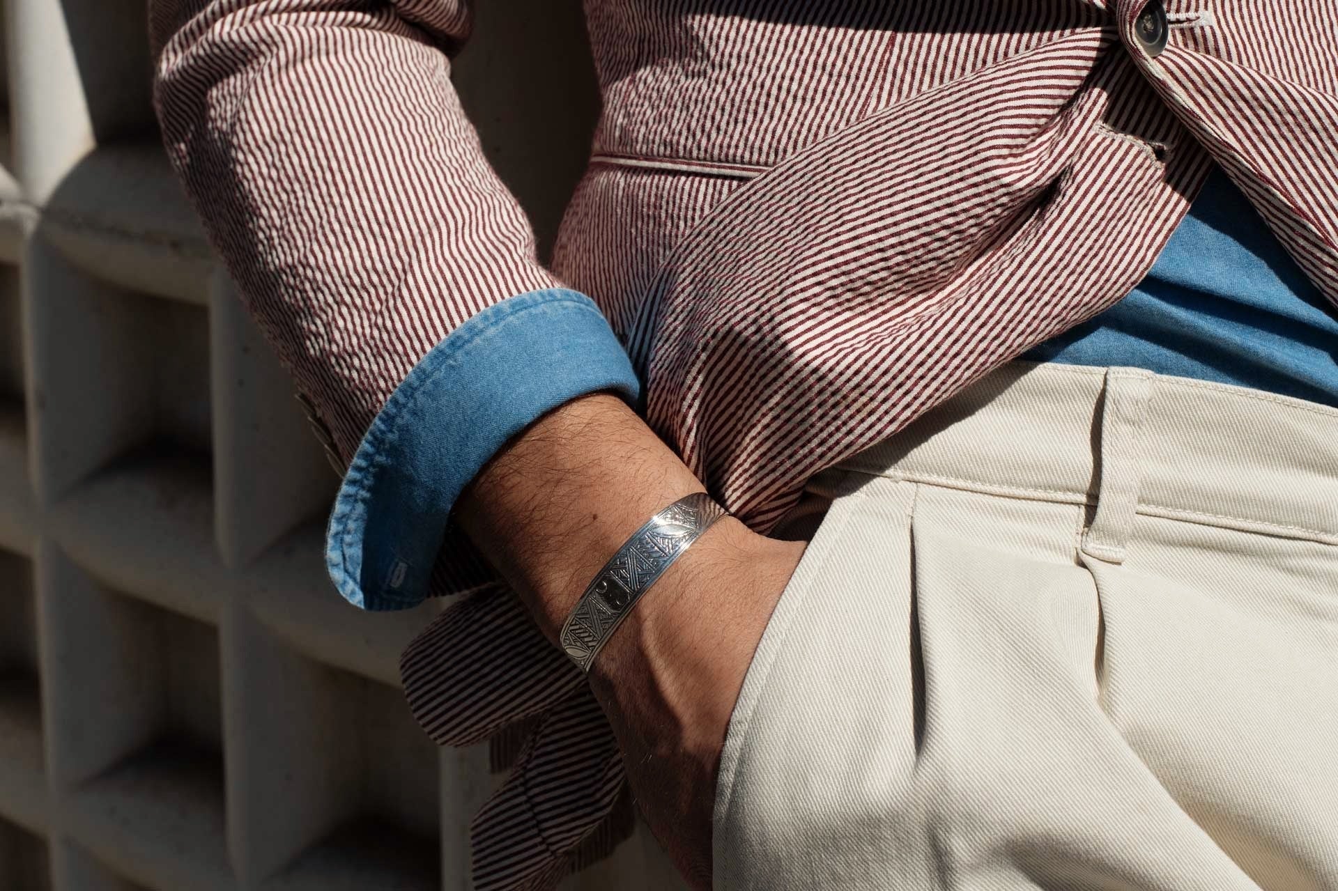 Pulsera Plata Brazalete Tuareg Hippie Crew