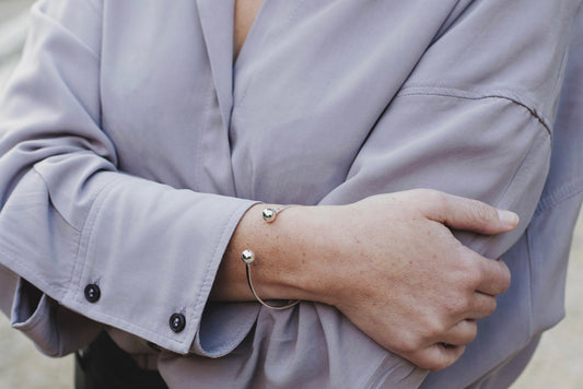 Pulsera plata bolas Hippie Crew