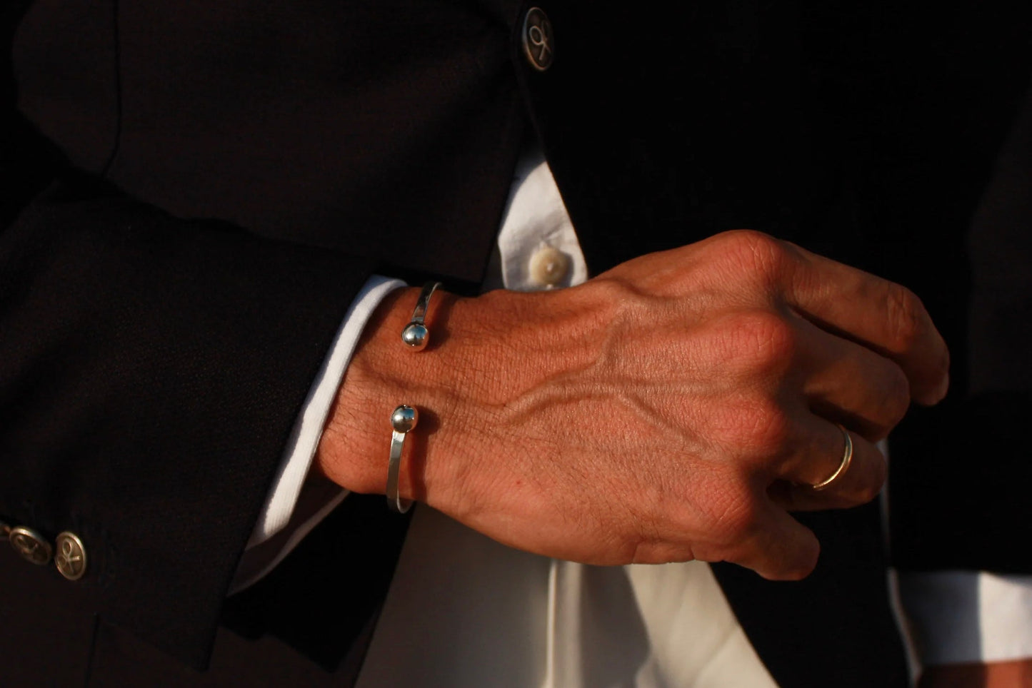 Pulsera plata bolas Hippie Crew