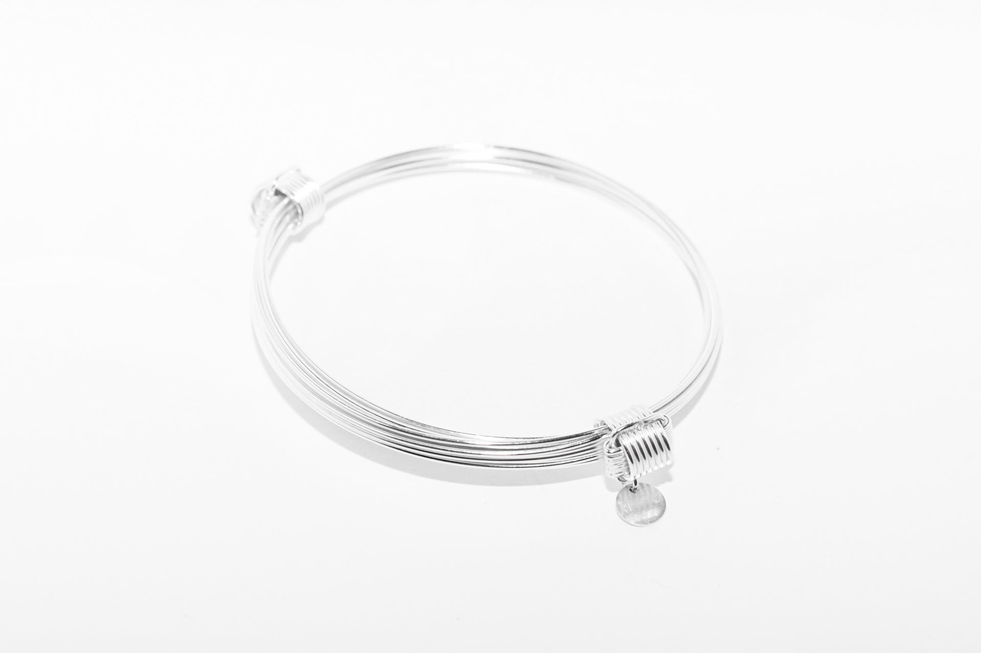 Pulsera plata cabos medium Hippie Crew