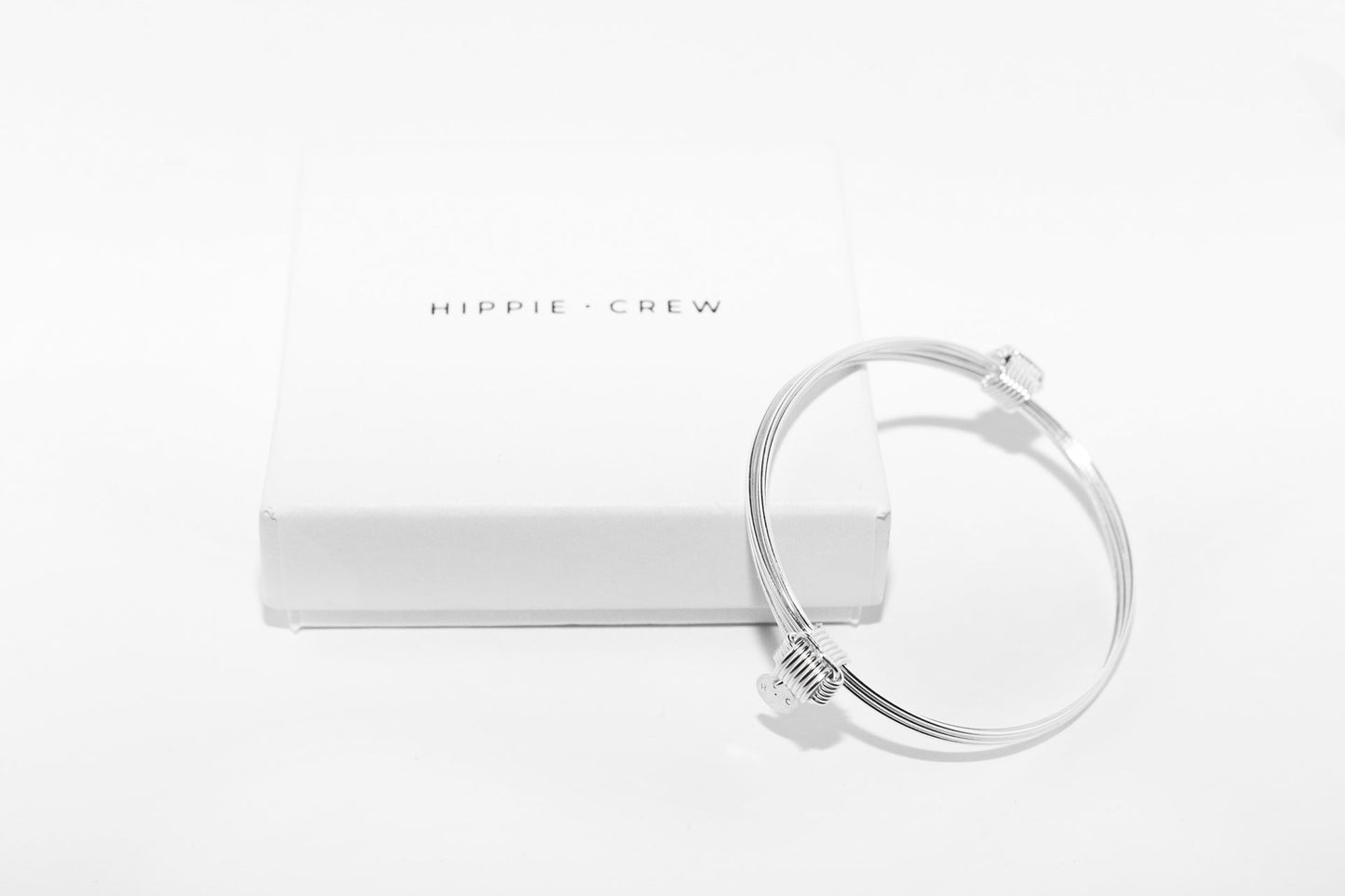 Pulsera plata cabos medium Hippie Crew