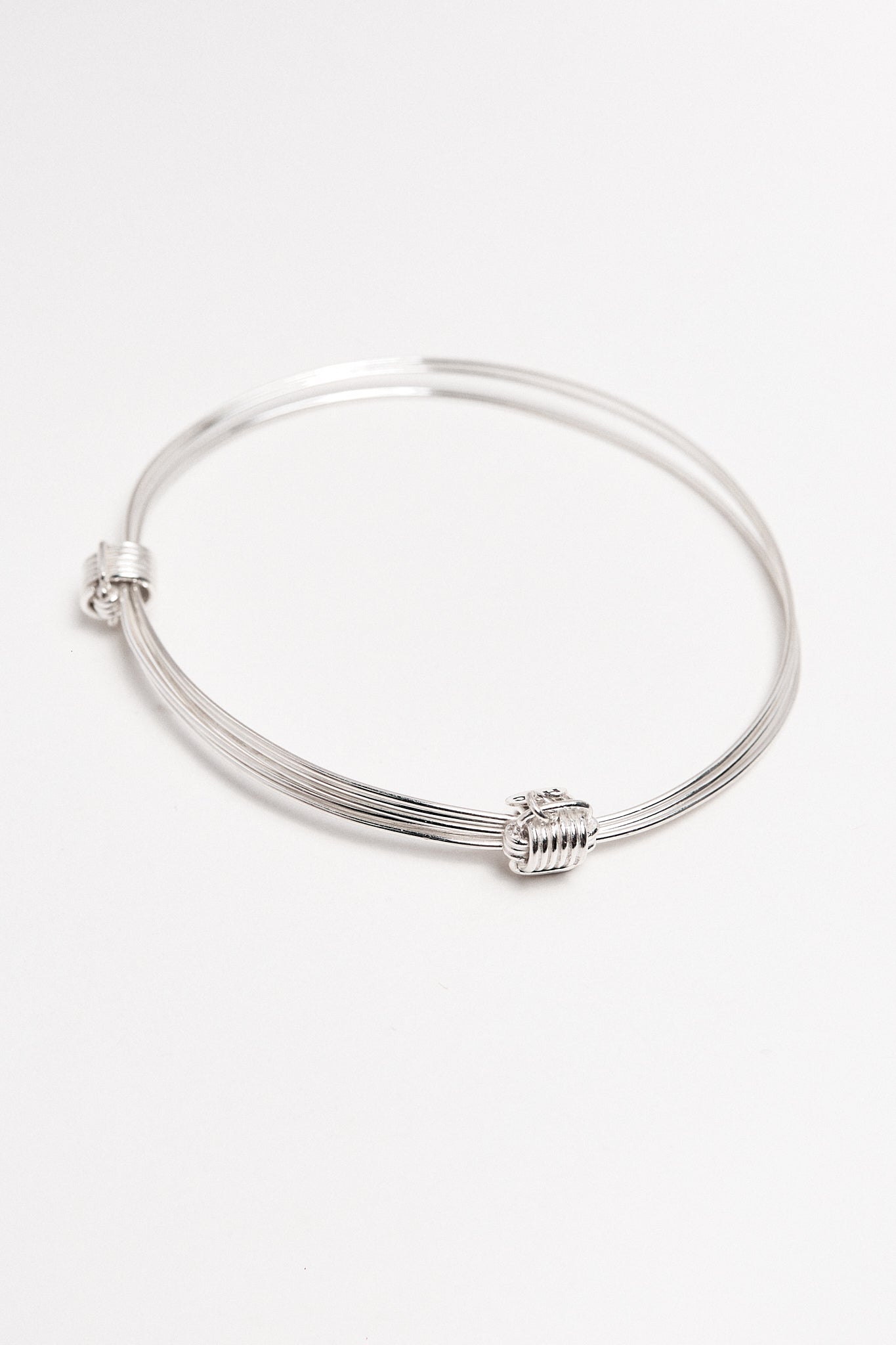 Pulsera plata cabos slim Hippie Crew