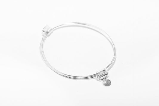 Pulsera plata cabos slim Hippie Crew