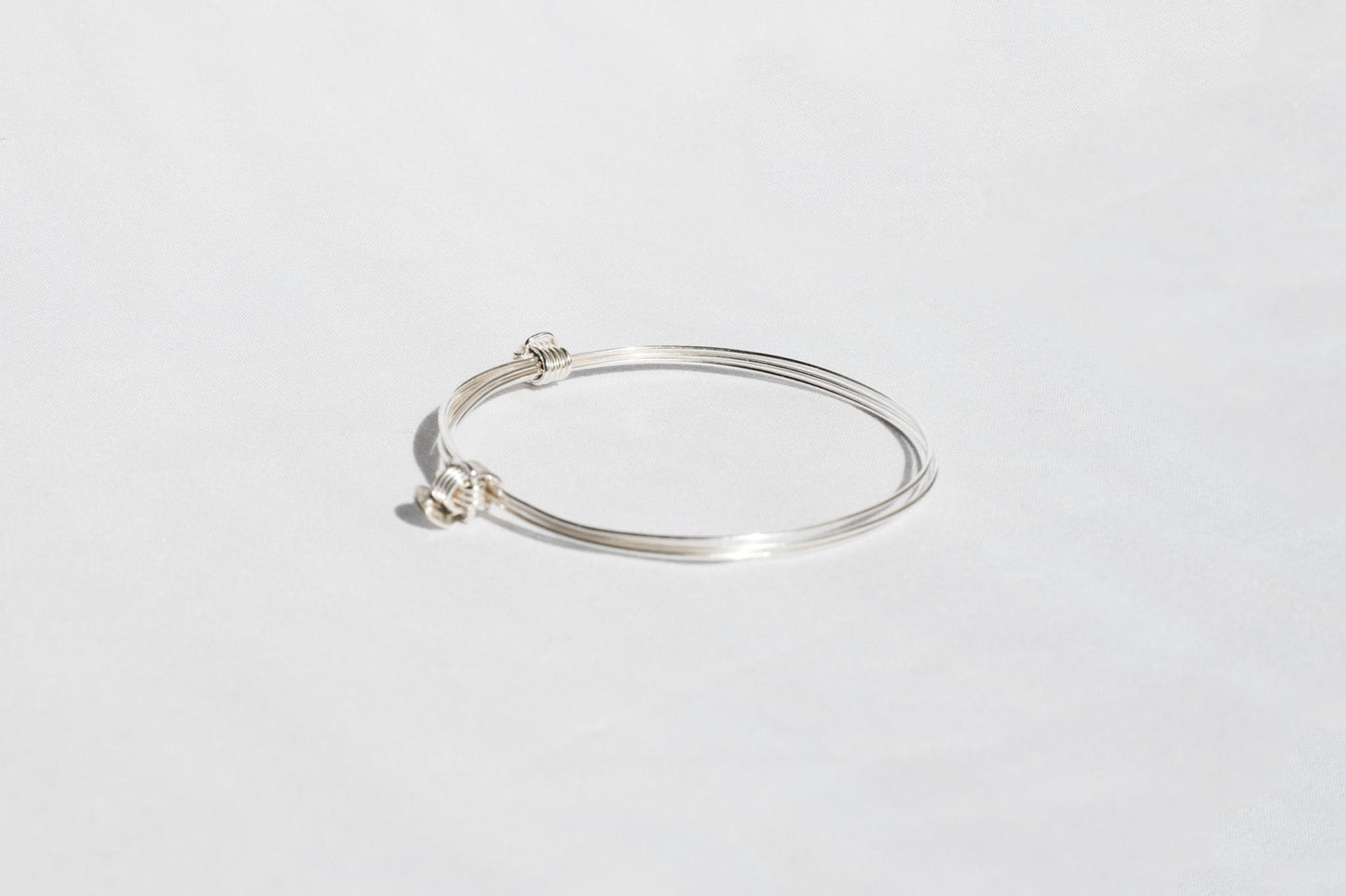 Pulsera plata cabos slim Hippie Crew