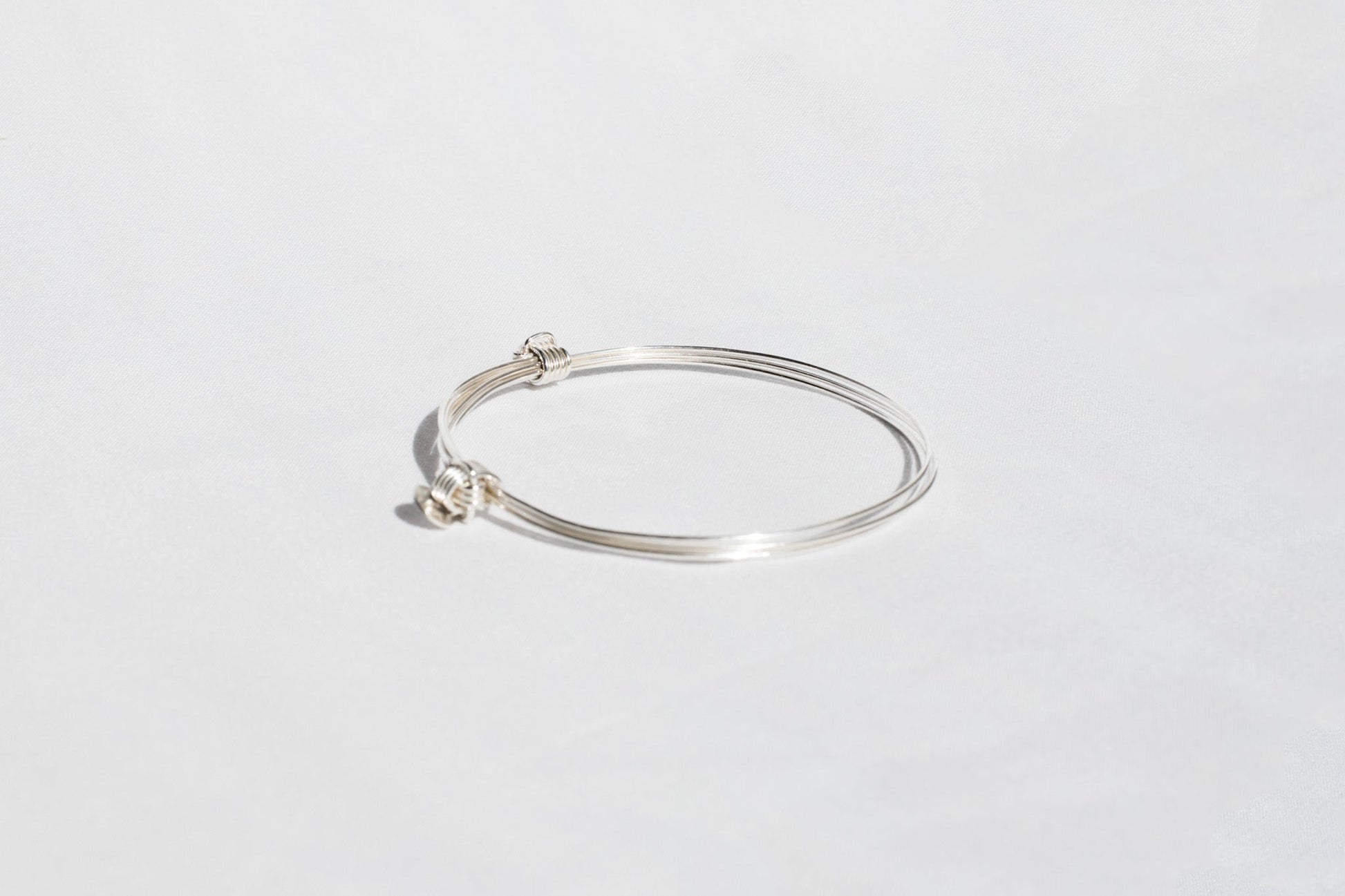 Pulsera plata cabos slim Hippie Crew