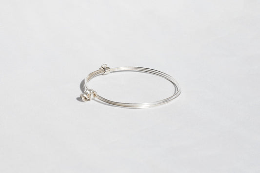 Pulsera plata cabos slim Hippie Crew