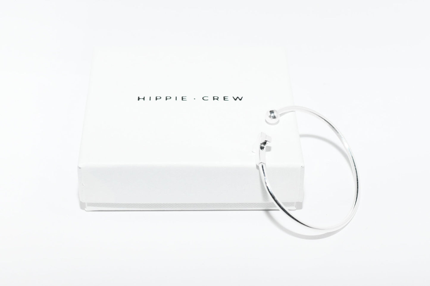 Pulsera plata cruz y bola Hippie Crew