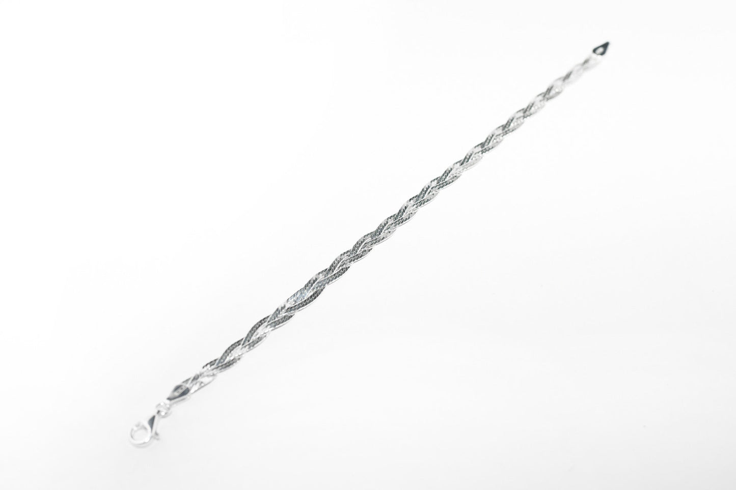 Pulsera plata trenzada flexible Hippie Crew