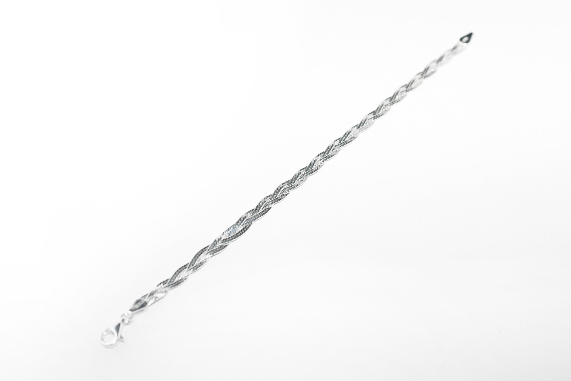 Pulsera plata trenzada flexible Hippie Crew