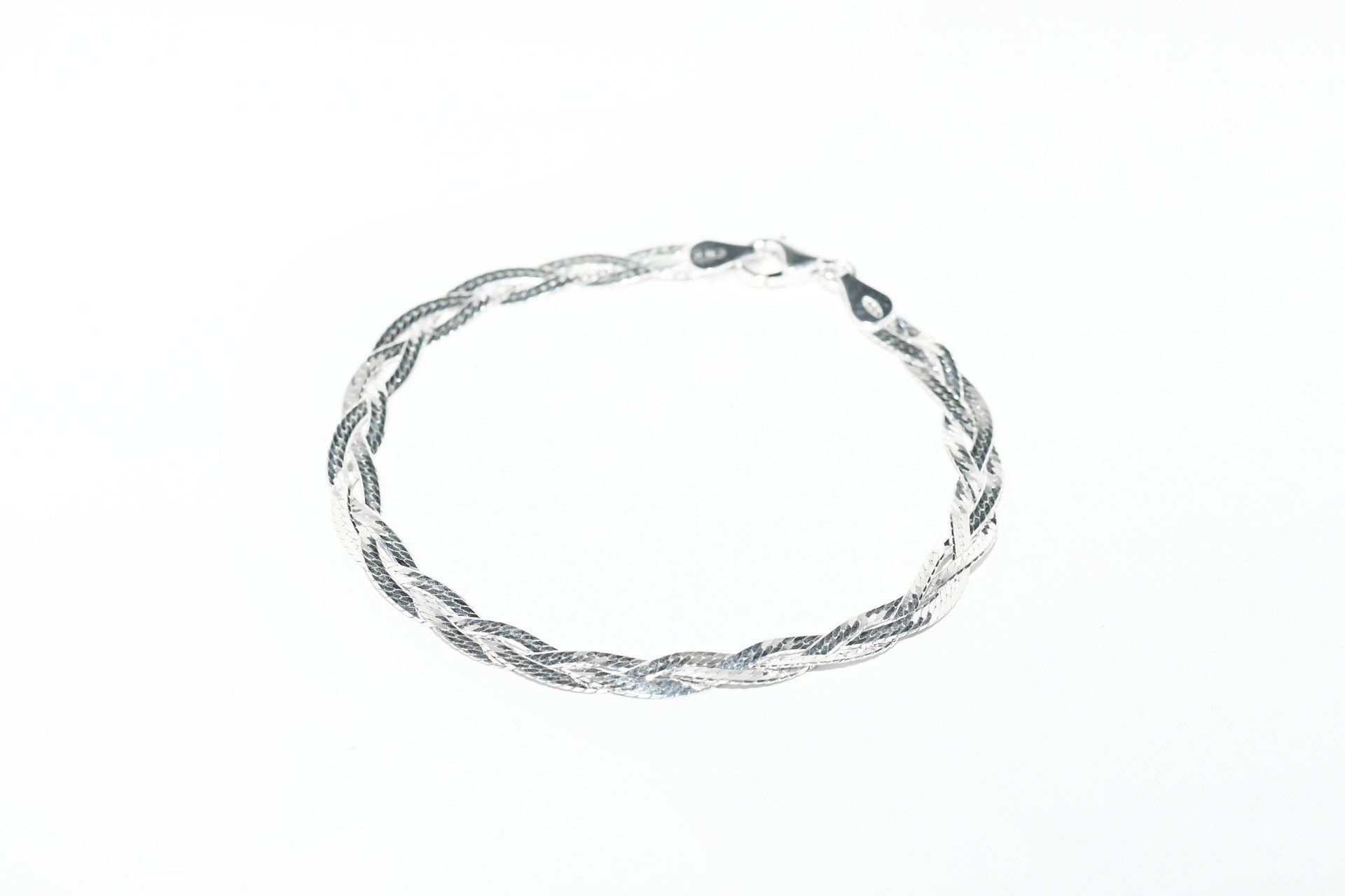 Pulsera plata trenzada flexible Hippie Crew