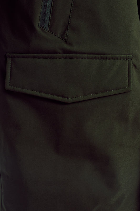 Abrigo Parka técnico verde