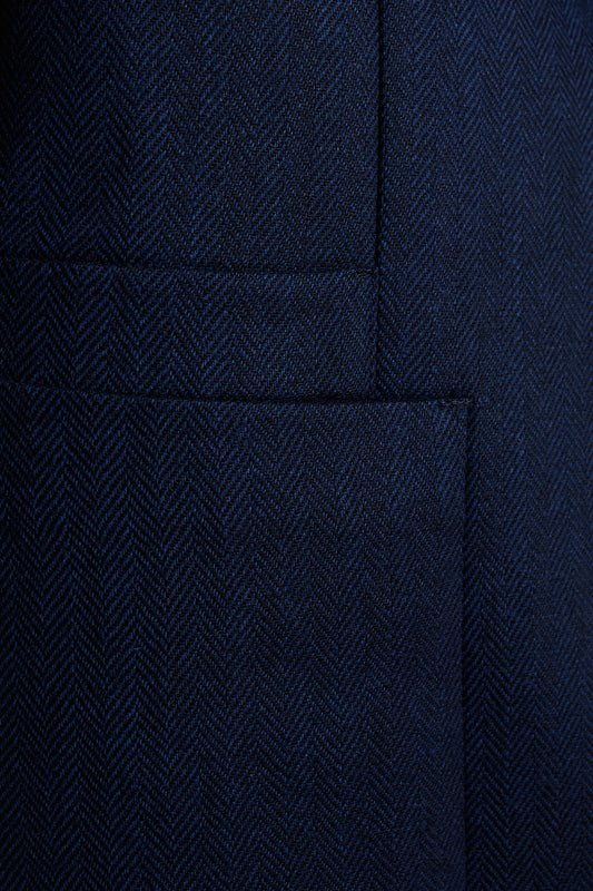 Americana traje espiga azul marino