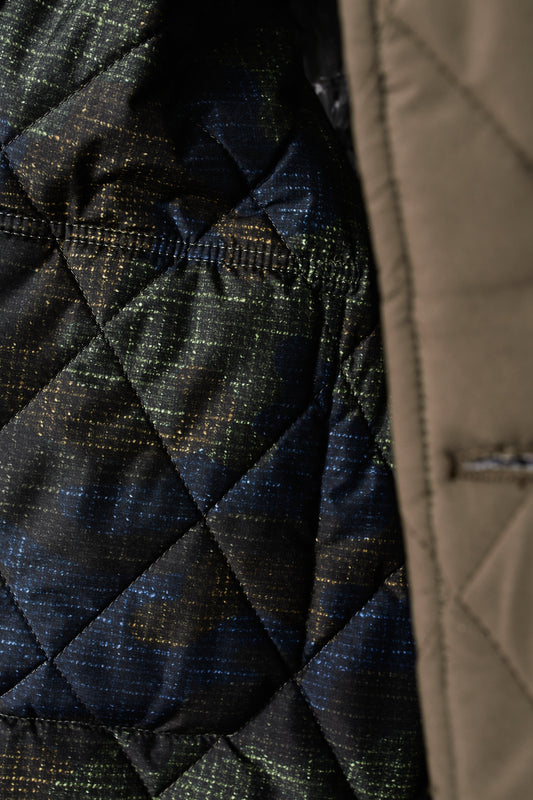 Sahariana acolchada verde