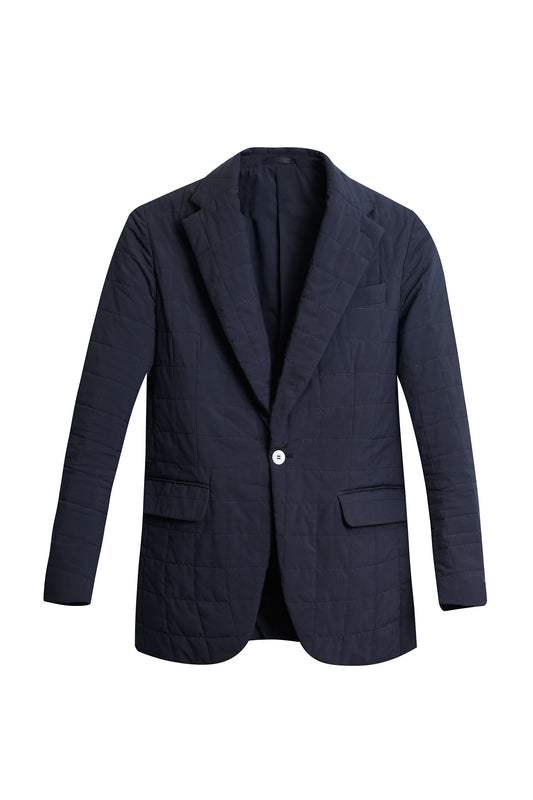 Americana acolchada azul marino