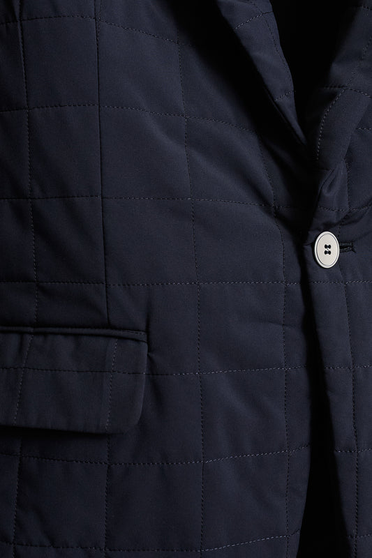 Americana acolchada azul marino