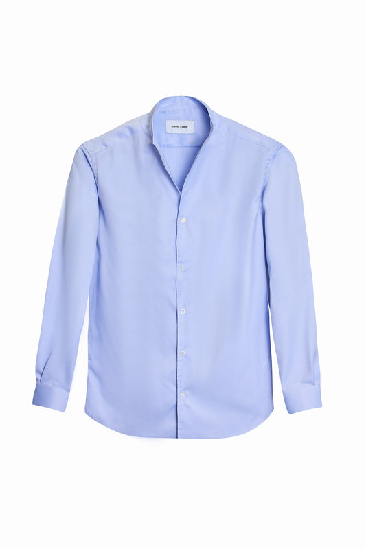 Camisa Mao oxford azul claro
