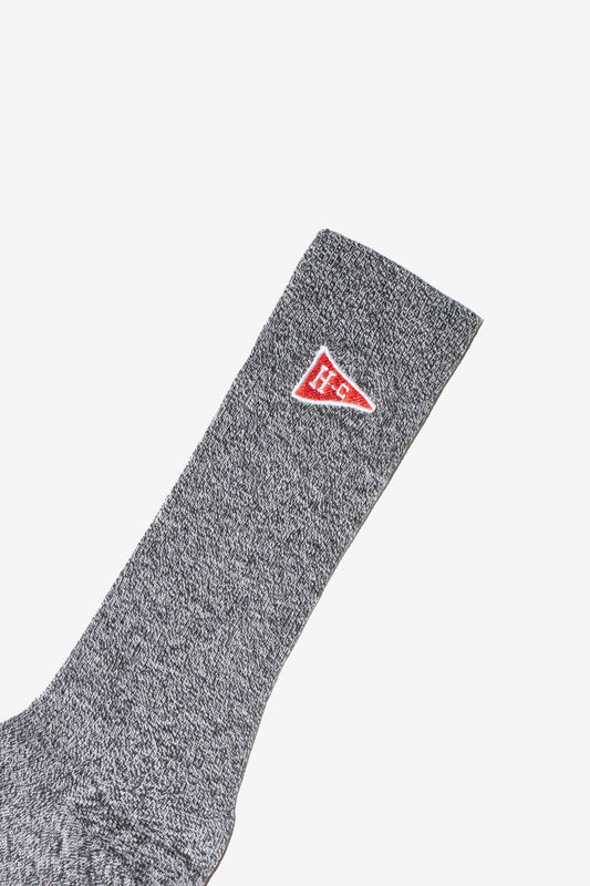 Calcetines de canalé gris vigoré Hippie Crew