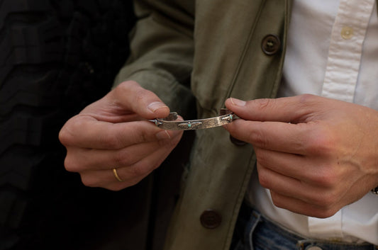 Pulsera brazalete plata navajo Hippie Crew